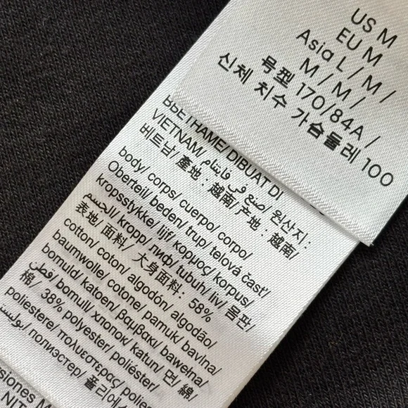 CALVIN KLEIN Black Short Sleeve Lettuce Edge Knit T-Shirt--M - Picture 13 of 14